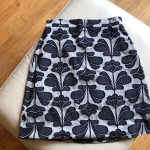 Orla Kiely blue floral skirt